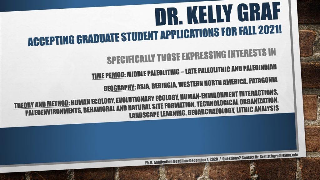 Grad student application information
