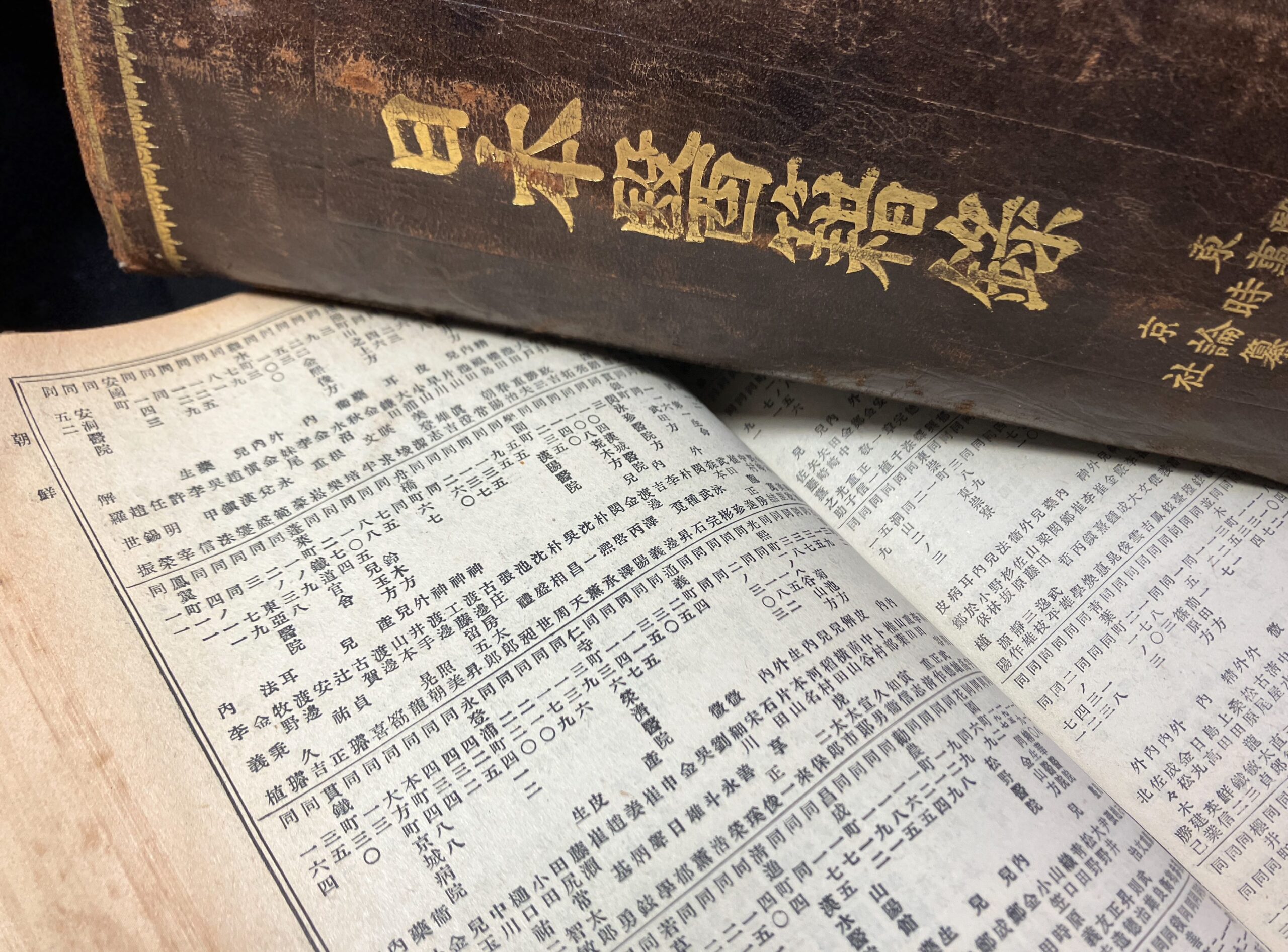 An image of Japanese physician directories.
