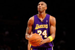 Kobe Bryant shooting basketball