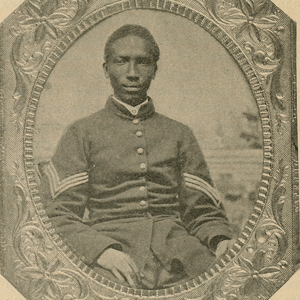 Detached from "The First Black Regiment" by Thomas Wentworth Higginson, published in Outlook (New York, N.Y. : 1893). Vol. 59, no. 9 (July 2, 1898).