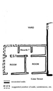 Sketch of floorplan of building three