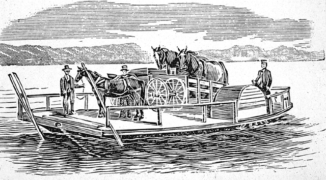 From the 1840s onward the treadmill began to replace the horizontal treadwheel as the preferred form of machinery for horse ferries. Cheap and effective, these treadmills horseboats would be used in North America right up until the 1920s.