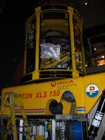 The ROV used at the shipwreck site