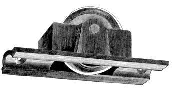 catalog drawing of a small pulley
