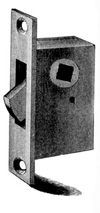 drawing of mortise latch probably for a window lock