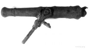 photograph of the gun after mechanical cleaning