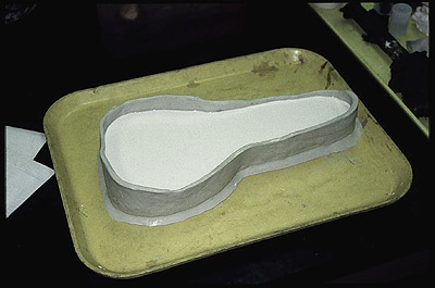 Silicone rubber mold cast with Hysol LE 6329 NA epoxy 