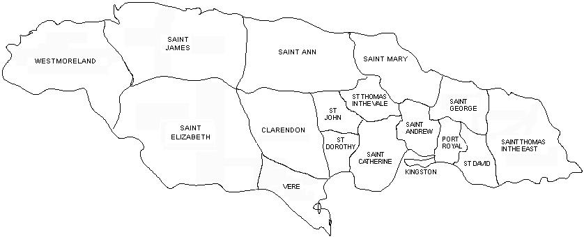 1703 to 1722 Parish map