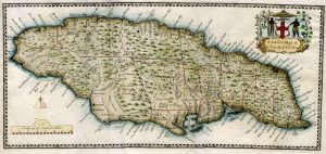 Georg Ehret's Map of Jamaica 1757