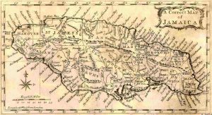 Royal Magazine's map of Jamaica 1760