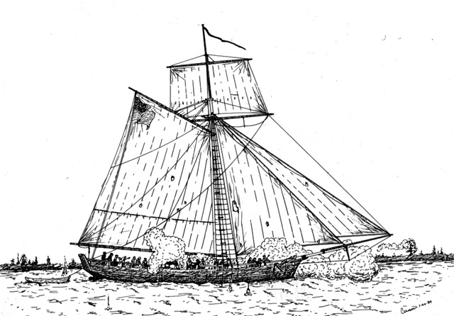 merchant sloop circa 1812