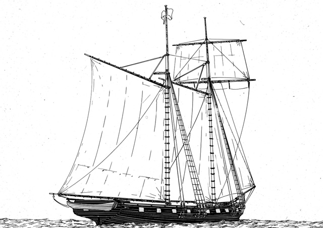 schooner Ticonderoga