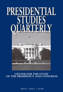 Presidential Studies Quarterly Cover