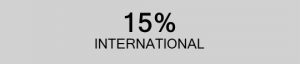 15% International Students MSIOP