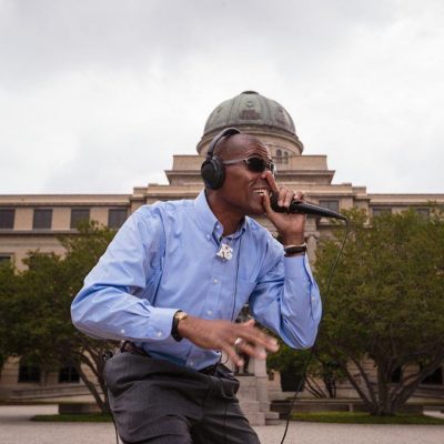 Professor Reuben May rapping