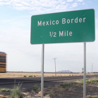 Mexico Border Sign