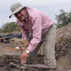 Photo of Professor Alston Thoms at an anthropological dig.
