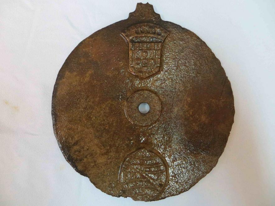 Photo of an astrolobe, a 500-year-old navagation tool