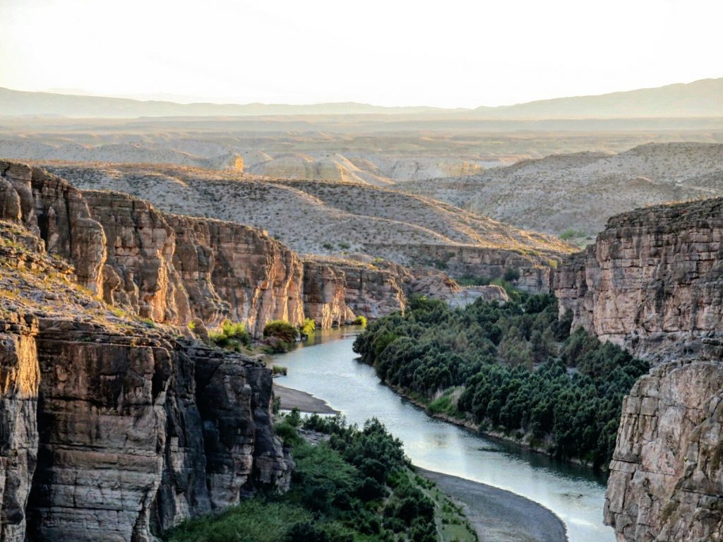 View of the Rio Grande, which flows along the U.S.-Mexico border.