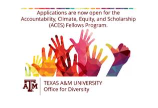 Grapic that says "Applications are now open for the Accountability, Climate, Equity, and Scholarships (ACES) Program."