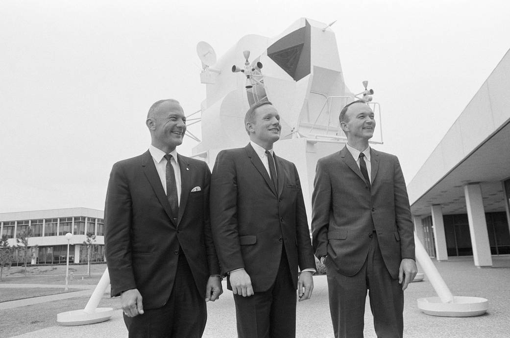 The three men of the Apollo 11 crew. 