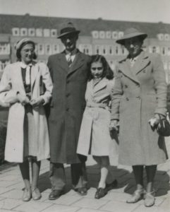 Margot, Otto, Anne, and Edith Frank. 