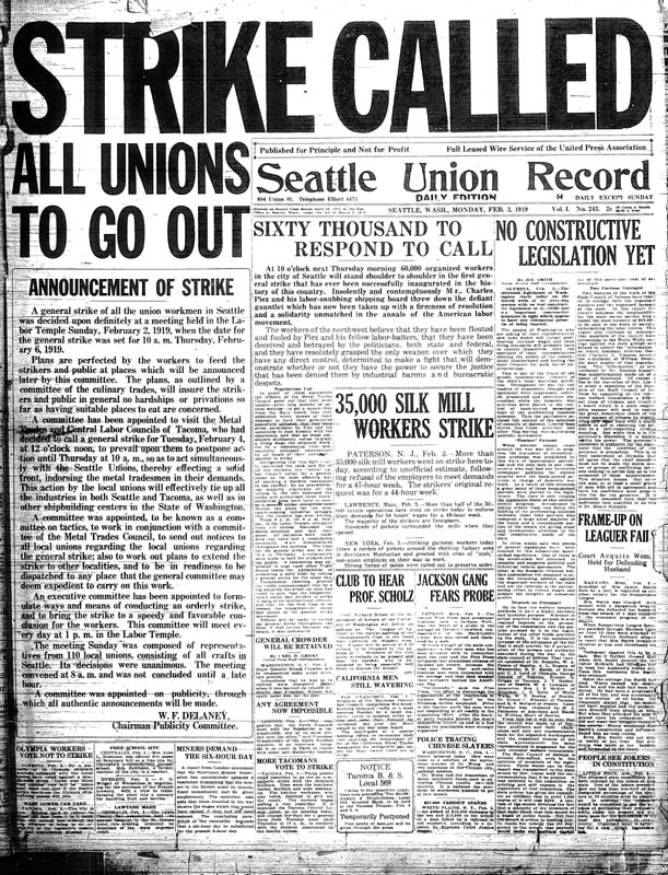 Seattle union record