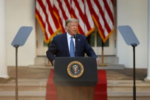 Speaking to press in the Rose Garden on June 1, President Donald Trump said he would deploy the U.S. military to cities and states he feels have not defended “the life and property of their residence” in the wake of widespread protests across the country after the death of George Floyd. 