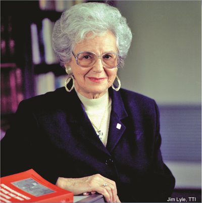 Photo of Betty Miller Unterberger, the first tenured female faculty member at Texas A&M University.