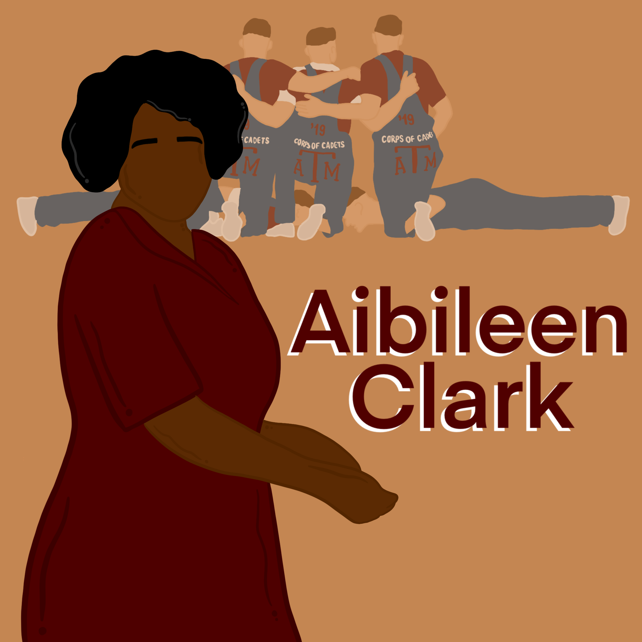 Graphic of Aibileen at Midnight Yell. 