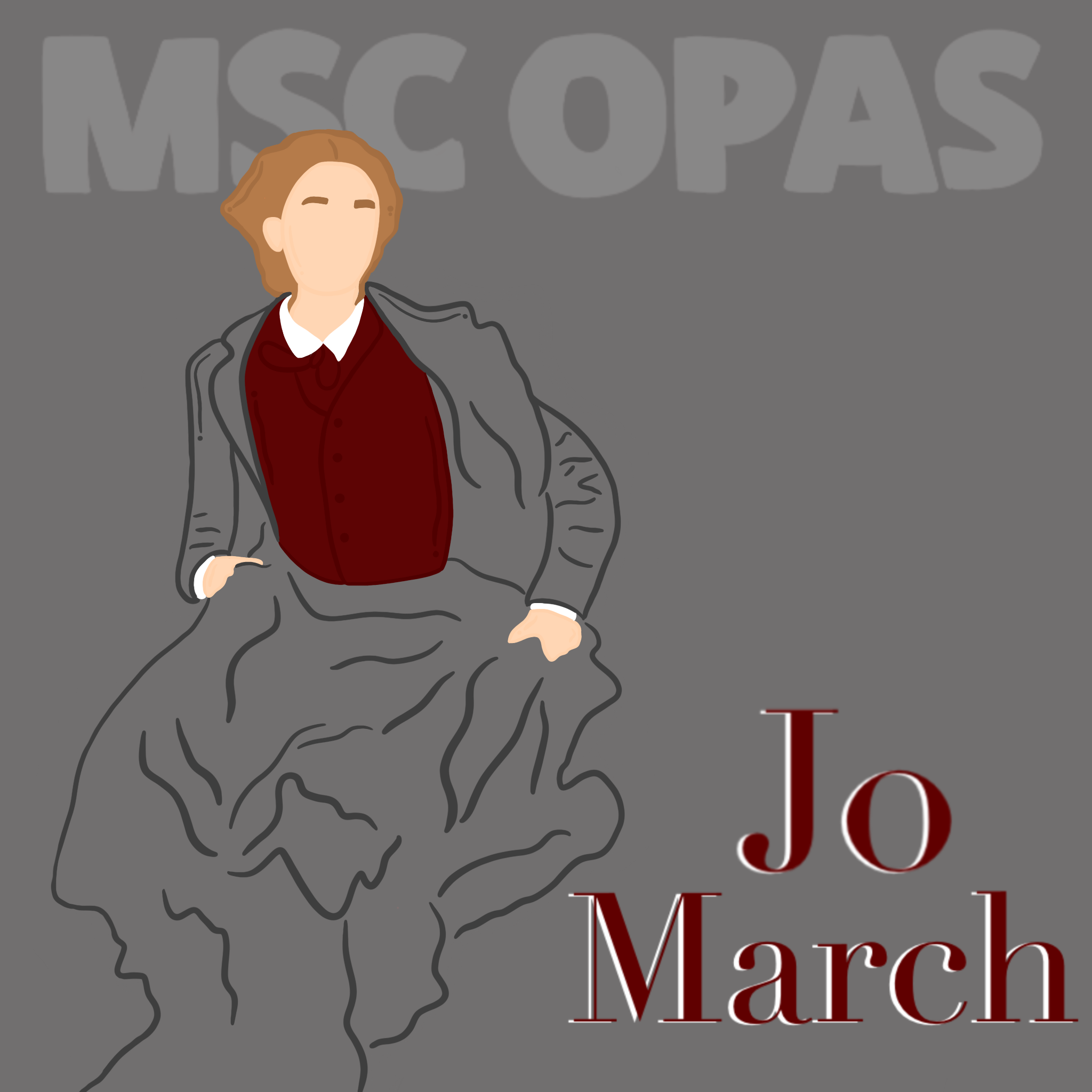 Graphic of Jo running to an MSC OPAS event. 