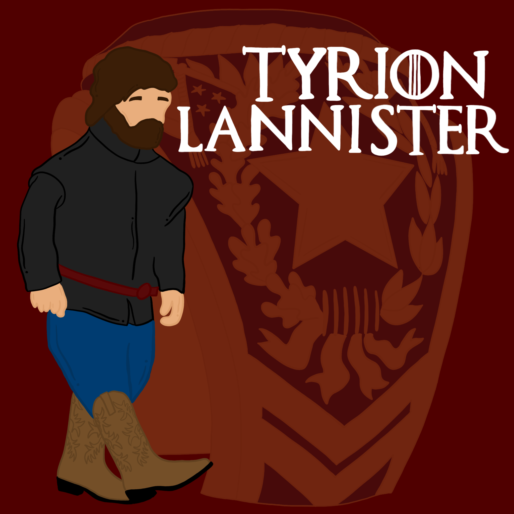 Graphic of Tyrion walking into Ring Day.