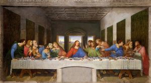 Leonardo Da Vinci's famous painting, The Last Supper.