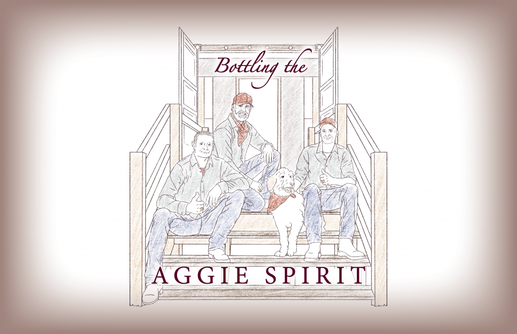 Text reads: Bottling the Aggie Spirit