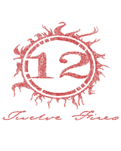 Sketch of the 12 Fires logo.