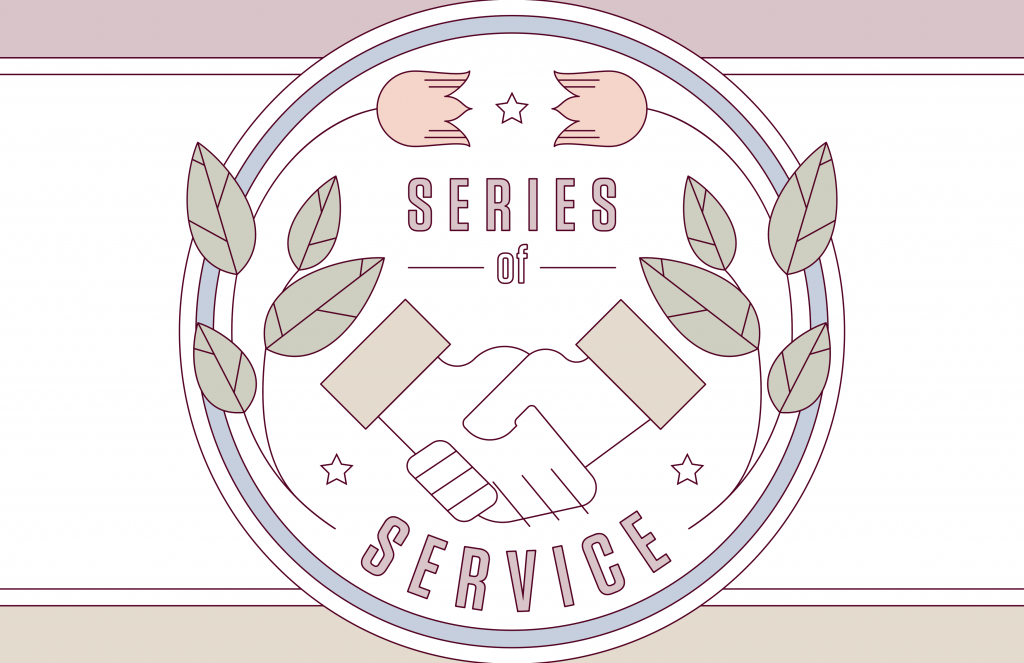 Text reads: Series of Service