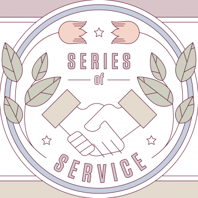 Text reads: Series of Service