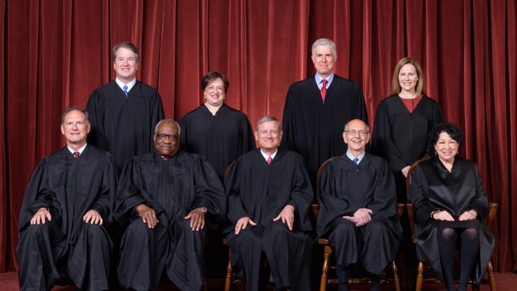 Photo of the Supreme Court Justices.